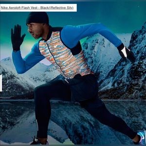 NWT RARE Nike Aeroloft 800 Flash Reflective Back Multi Color Reflective Mens M